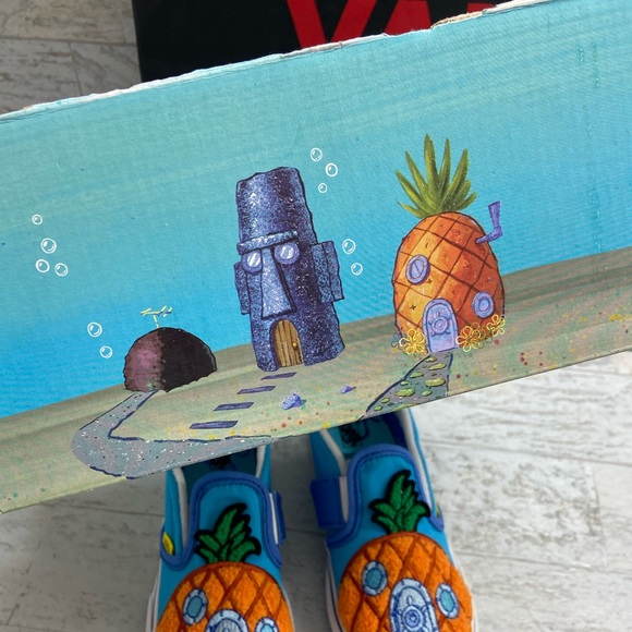 Vans SpongeBob slip-on Velcro Toddler sneakers - Picture 14 of 17